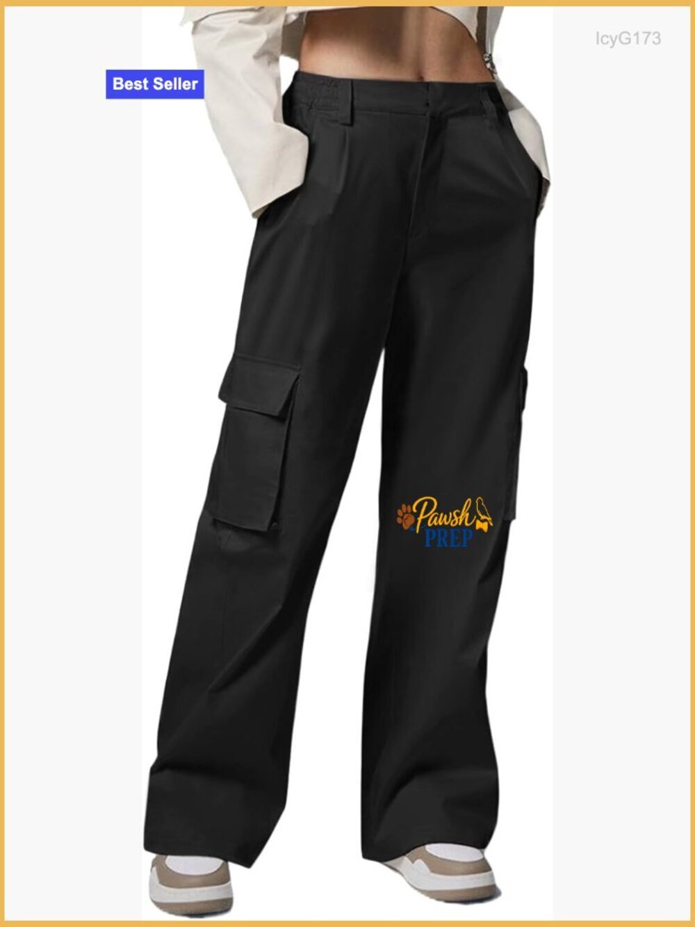 Lightweight High Waisted Cargo Pants Baggy Fit for Hiking Travel